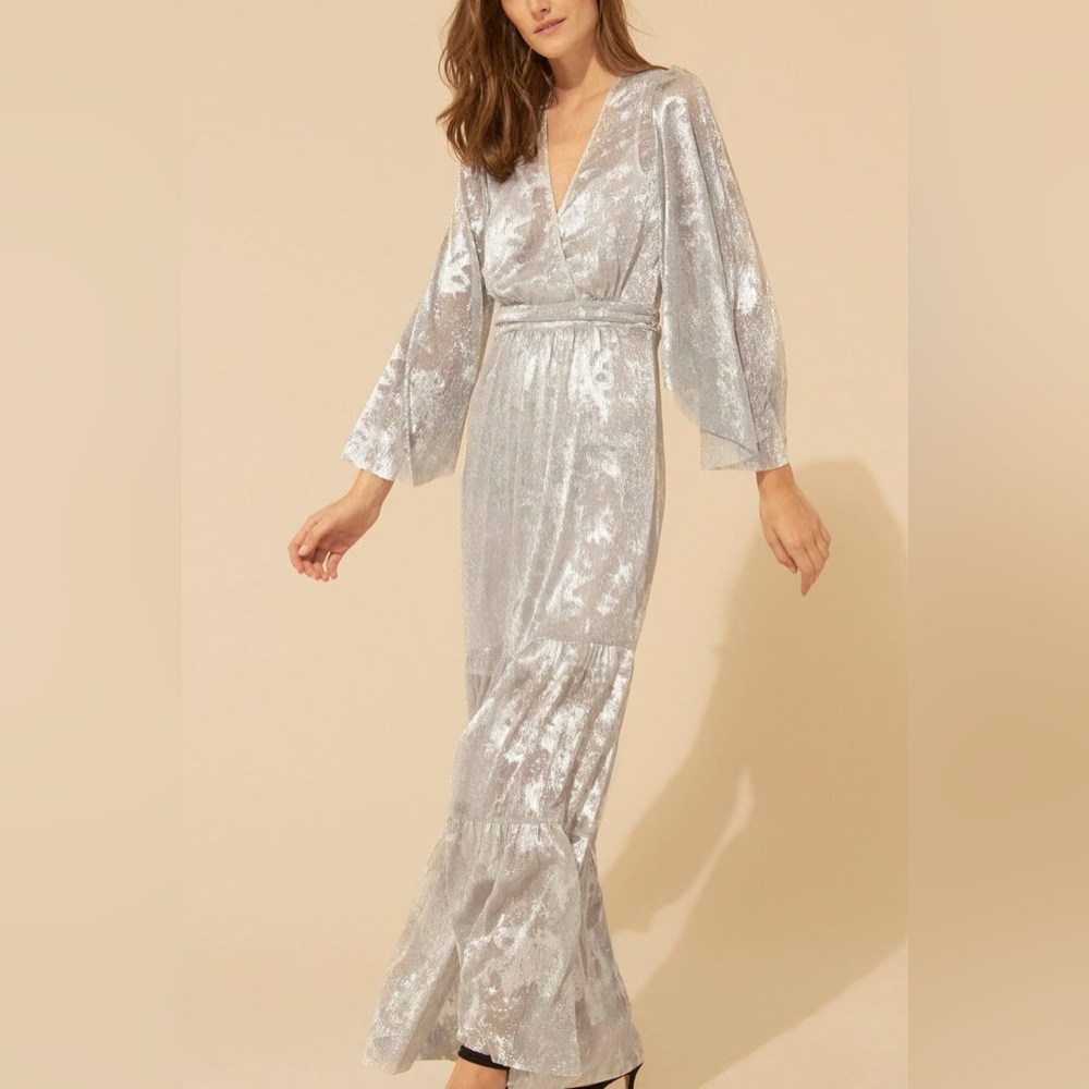 BA&SH VIANCA Silver Dress NWT - Picture 6 of 6